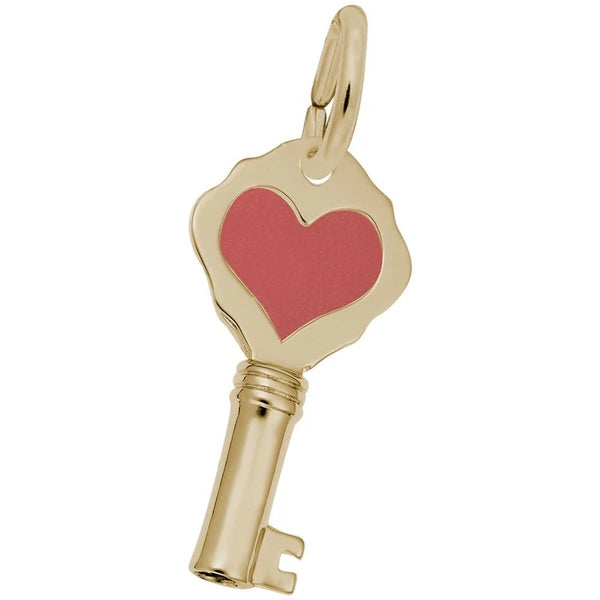 KEY W/RED HEART