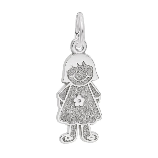 GIRL W/DRESS & FLOWER