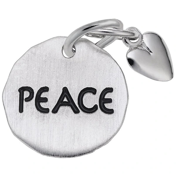 PEACE TAG W/HEART