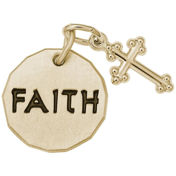 FAITH TAG W/CROSS