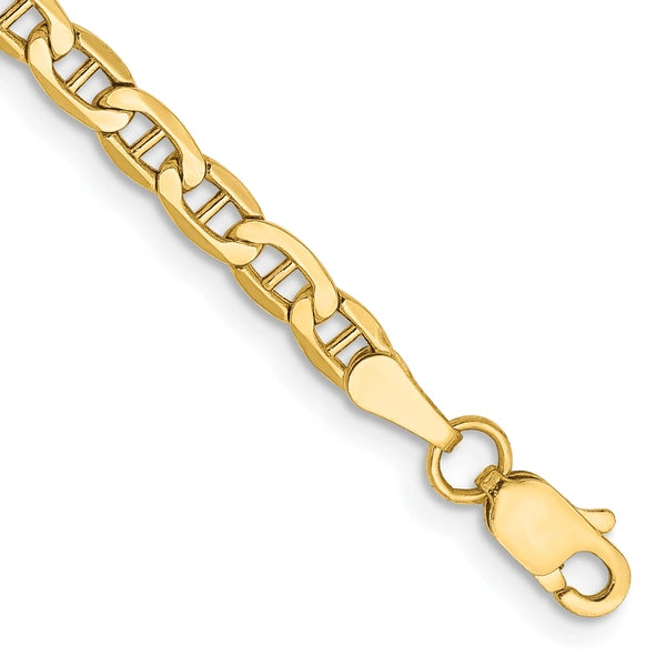 Gold (10K & 14K) Semi-Solid Anchor Chain