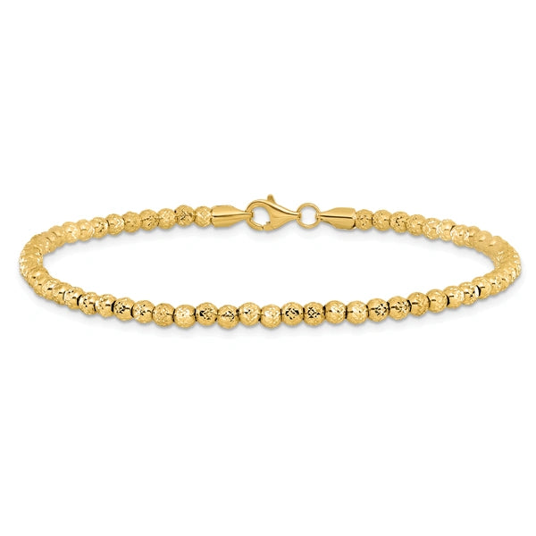Leslie's Gold Beaded Link Bracelets