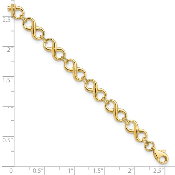 Leslie's Gold Infinity Link Bracelet