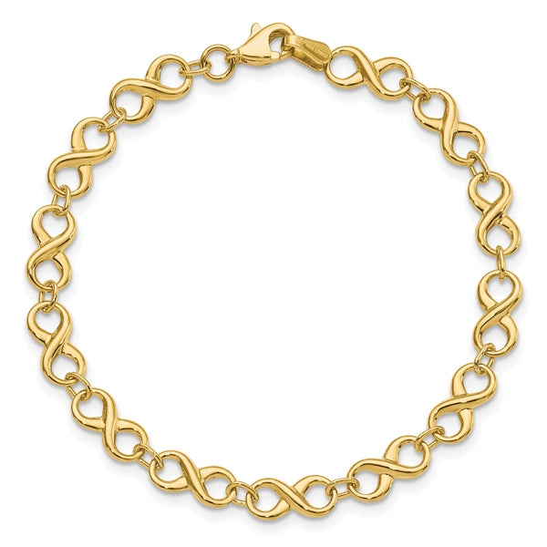 Leslie's Gold Infinity Link Bracelet