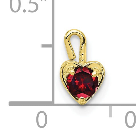 Birthstone Heart Charms