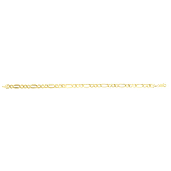 10K Gold 5.6mm Lite Figaro Chain