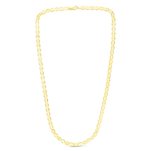 10K Gold 5.5mm Mariner Chain