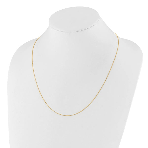 Leslie's Gold Diamond-cut Round Cable Adjustable Chain