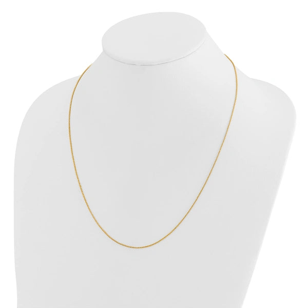 Leslie's 14K Diamond-Cut Open Franco Adjustable Chain