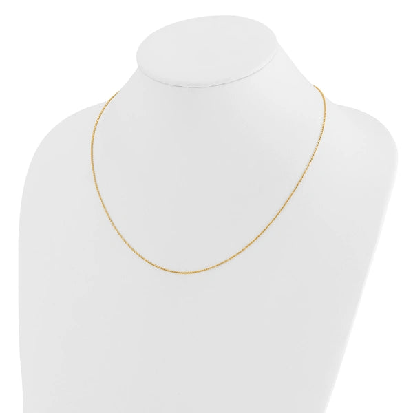 Leslie's 14K Diamond-Cut Open Franco Adjustable Chain