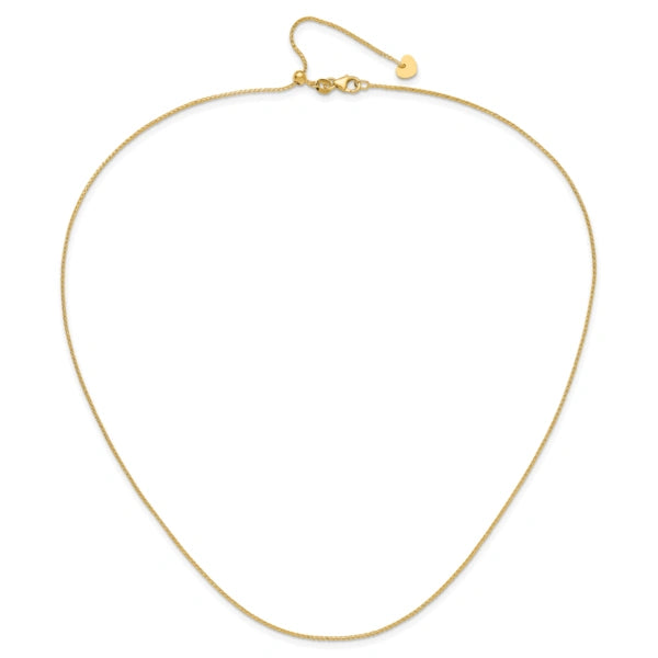 Leslie's 14K Diamond-Cut Open Franco Adjustable Chain
