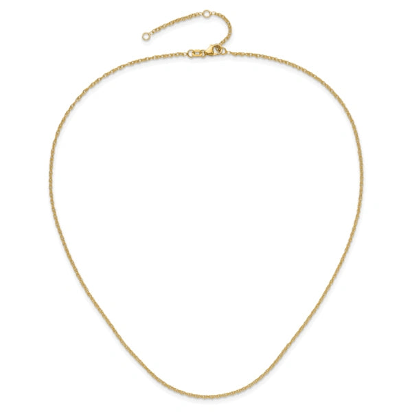 Leslie's (10K & 14K) Loose Rope Adjustable Chain