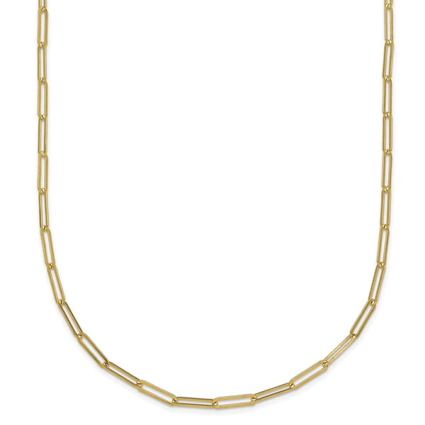 Herco Gold Solid Paperclip Chain