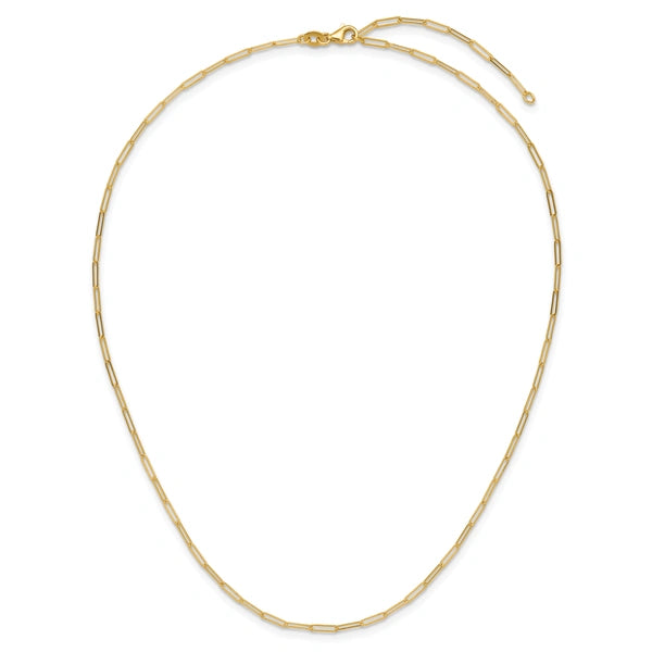 Herco Gold Solid Paperclip Chain