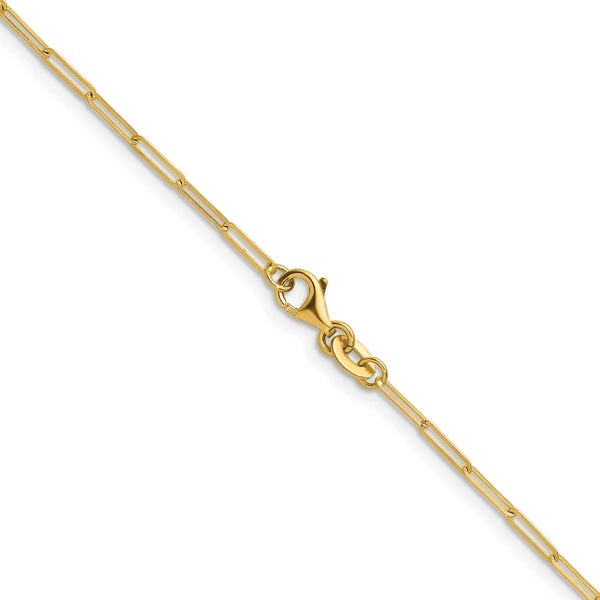 Herco Gold Solid Paperclip Chain