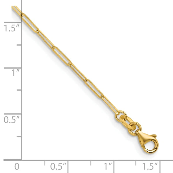 Herco Gold Solid Paperclip Chain