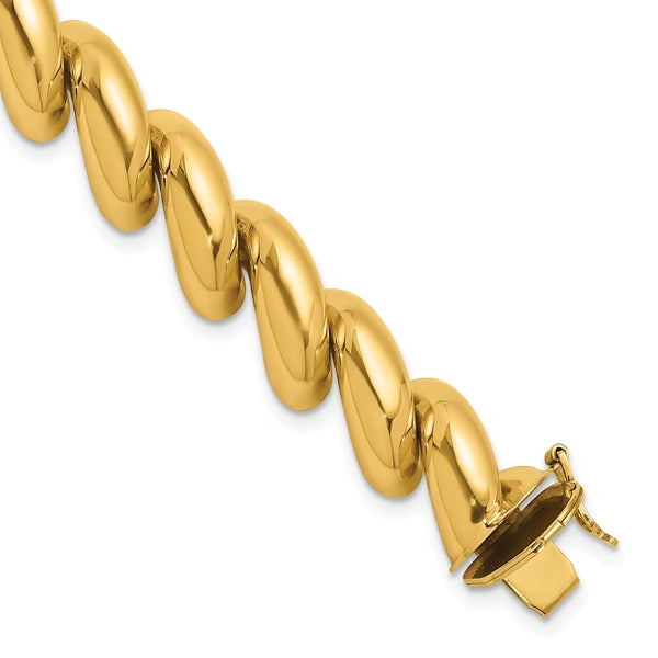 Herco Polished Graduated San Marco Chain Bracelets
