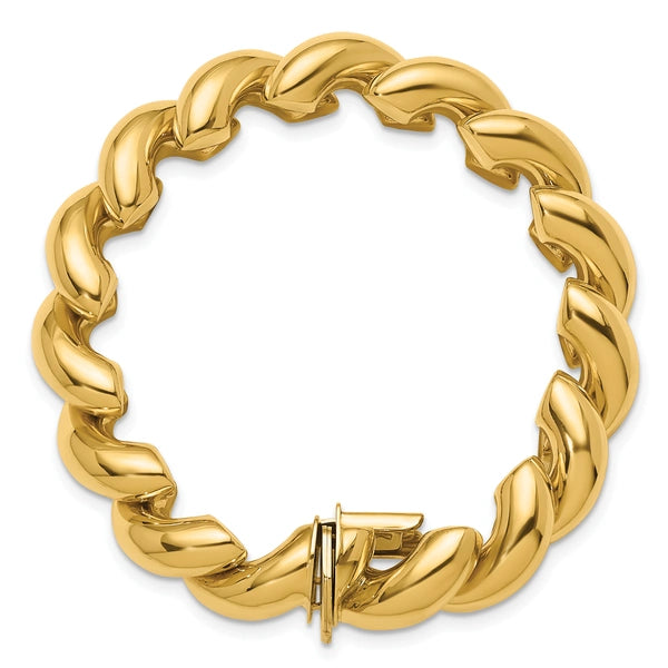 Herco Polished Graduated San Marco Chain Bracelets
