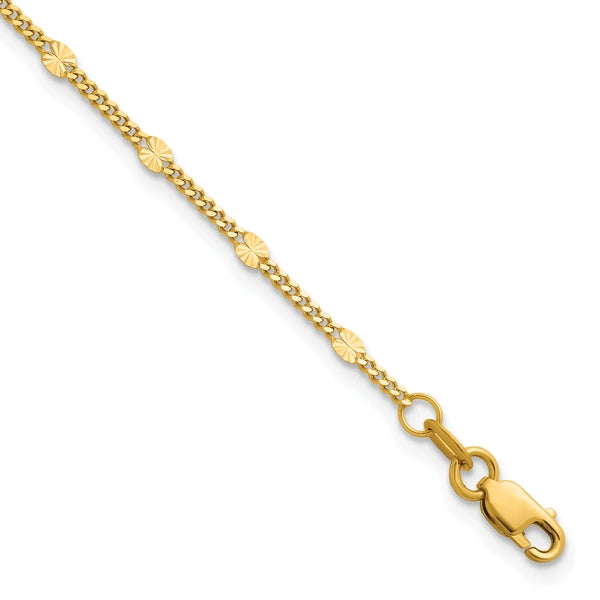 Herco Gold Diamond-Cut Fancy Link Chain