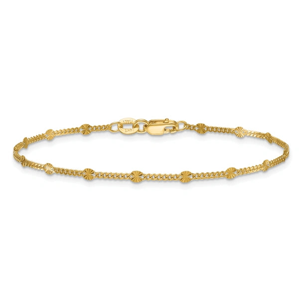 Herco Gold Diamond-Cut Fancy Link Chain