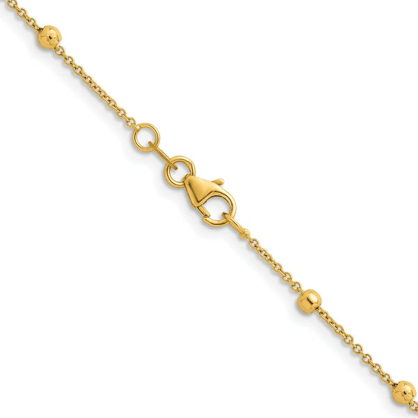Herco Gold Beaded Cable Chain