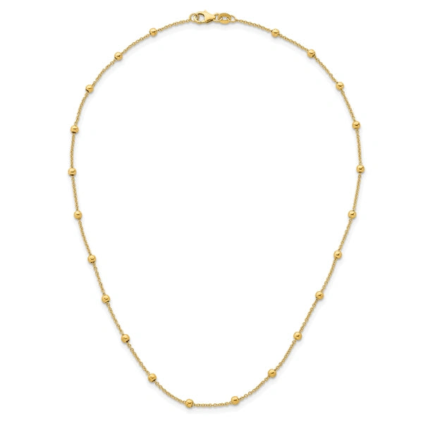 Herco Gold Beaded Cable Chain