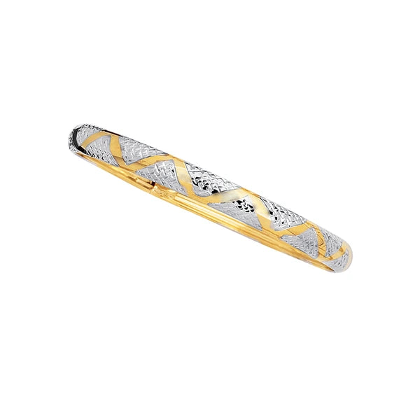 10K Gold 6mm Diamond Cut &amp; Polished Bracelet