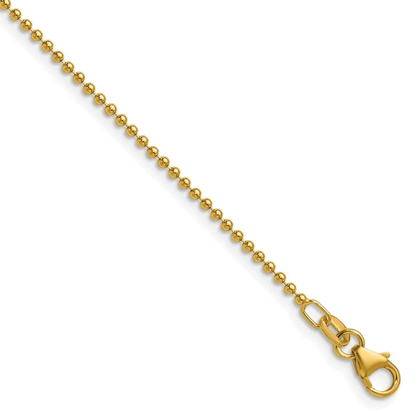 Herco Gold Solid Beaded Chain