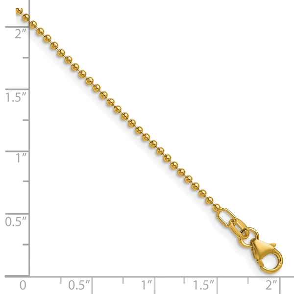 Herco Gold Solid Beaded Chain