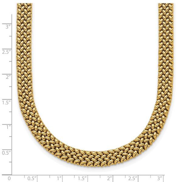 HERCO Gold Flat Mesh Necklaces