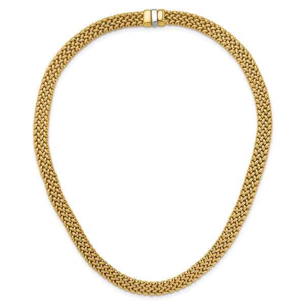 HERCO Gold Flat Mesh Necklaces
