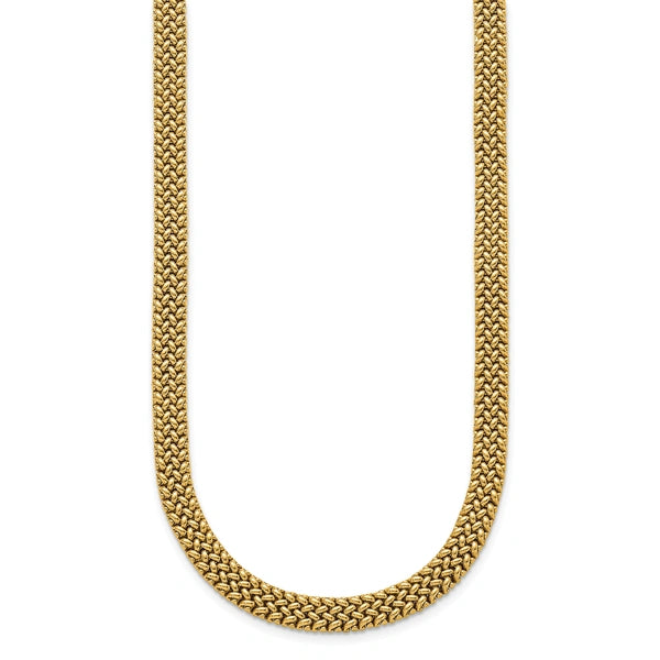 HERCO Gold Flat Mesh Necklaces