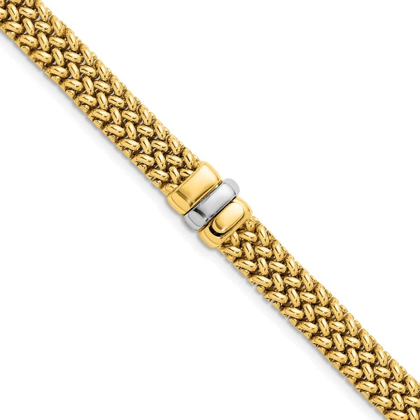 HERCO Gold Flat Mesh Necklaces
