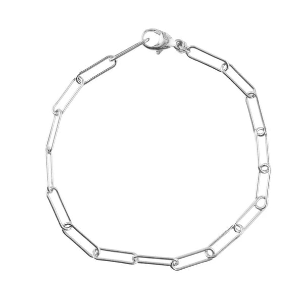 PAPERCLIP BRACLET - 8 in