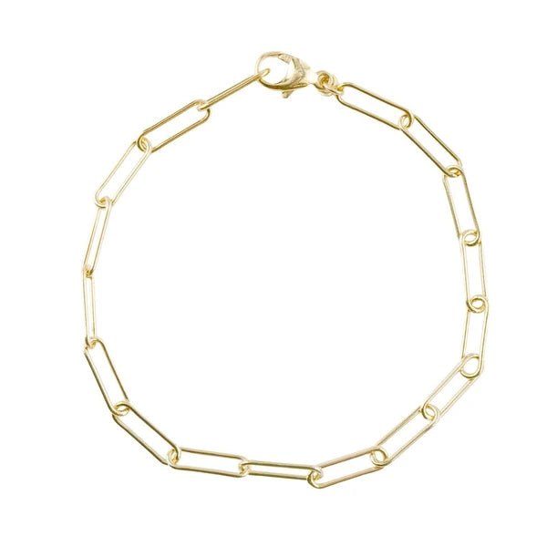 PAPERCLIP BRACLET - 8 in