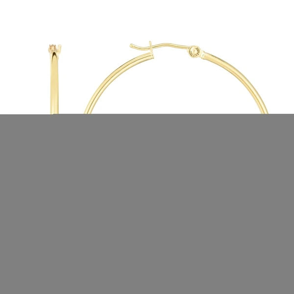 10K Gold 1.5x40mm Hoop Earring