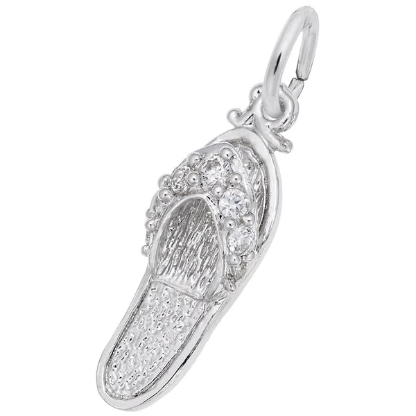 SANDAL- SIM WHITE CZ