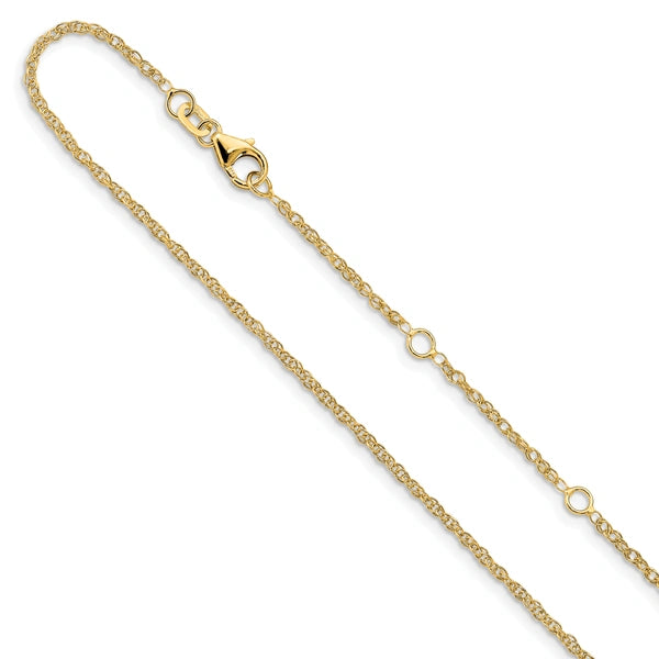 Leslie's (10K & 14K) Loose Rope Adjustable Chain