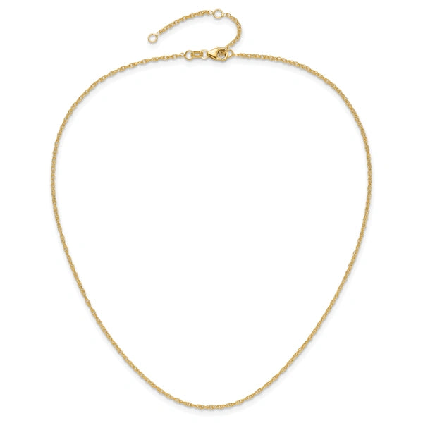 Leslie's (10K & 14K) Loose Rope Adjustable Chain