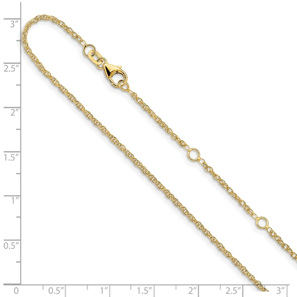 Leslie's (10K & 14K) Loose Rope Adjustable Chain