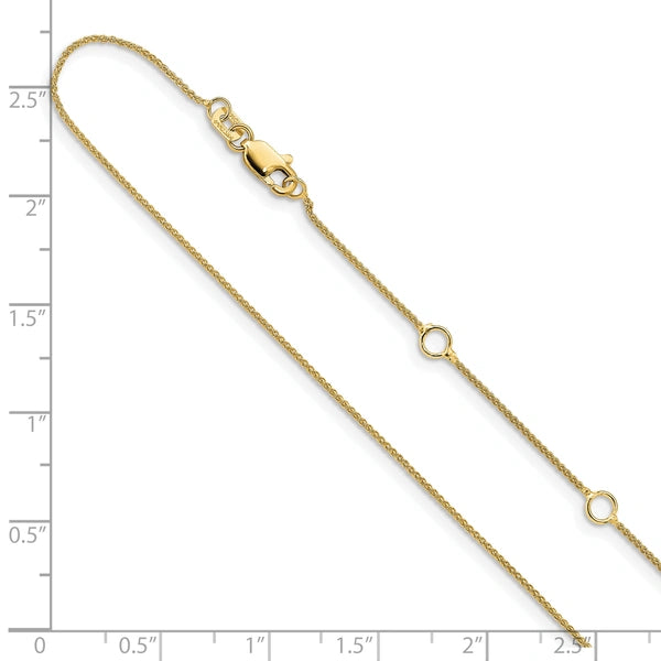 Leslie's Gold Spiga Adjustable Chain