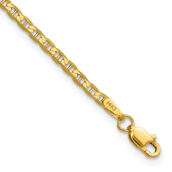 Leslie's (10K & 14K) Concave Anchor Chain