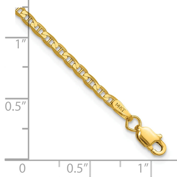 Leslie's (10K & 14K) Concave Anchor Chain