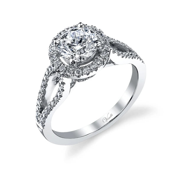 14K W Ring 88Rd 0.50Ct
