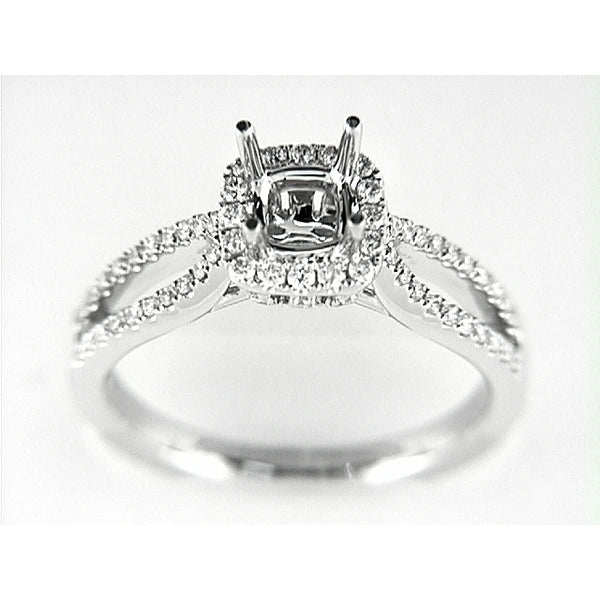 14K W Ring 80Rd 0.41Ct