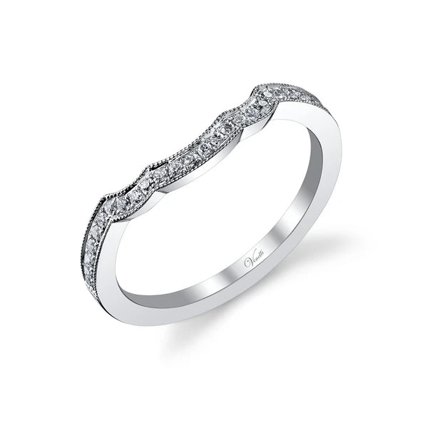 14K W Band 26Rd 0.14Ct