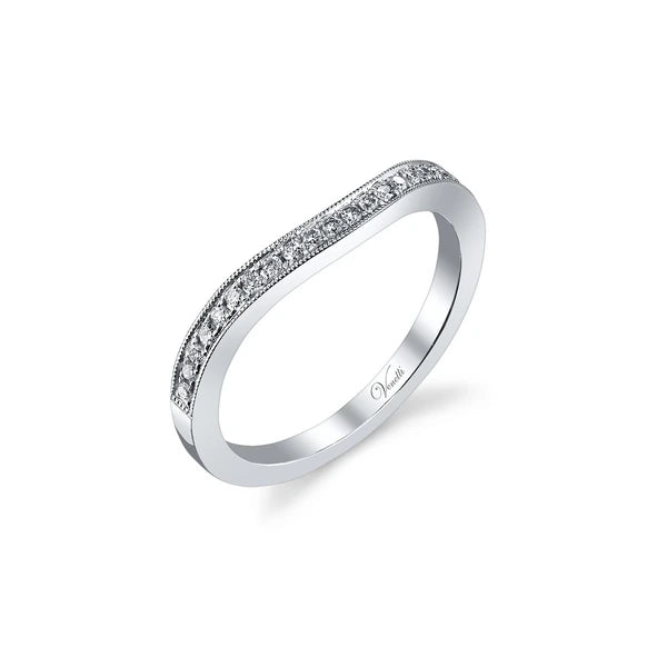 14K W Band 22Rd 0.17Ct