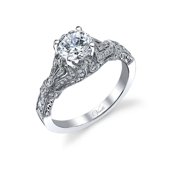 14K W Ring 68Rd 0.36Ct