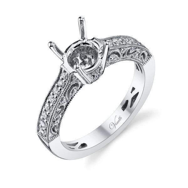 14K W Ring 36Rd 0.32Ct