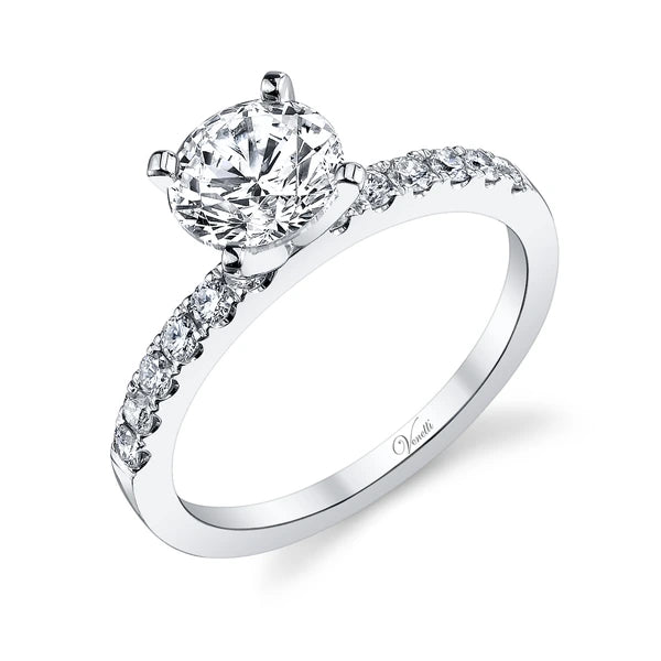 14K W Ring 12Rd 0.32Ct